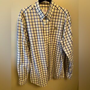 Men's ND Blue, Yellow and White Checkered Shirt